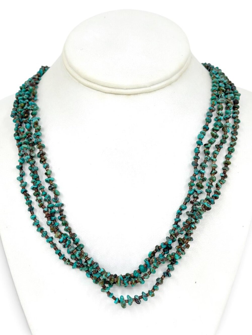 Old Navajo Turquoise Heishi shell bead necklace - GM1035